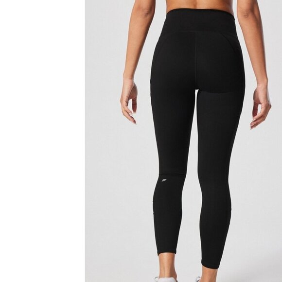 Fabletic Black Powerhold High Waist Mesh Active Leggings - Picture 2 of 11